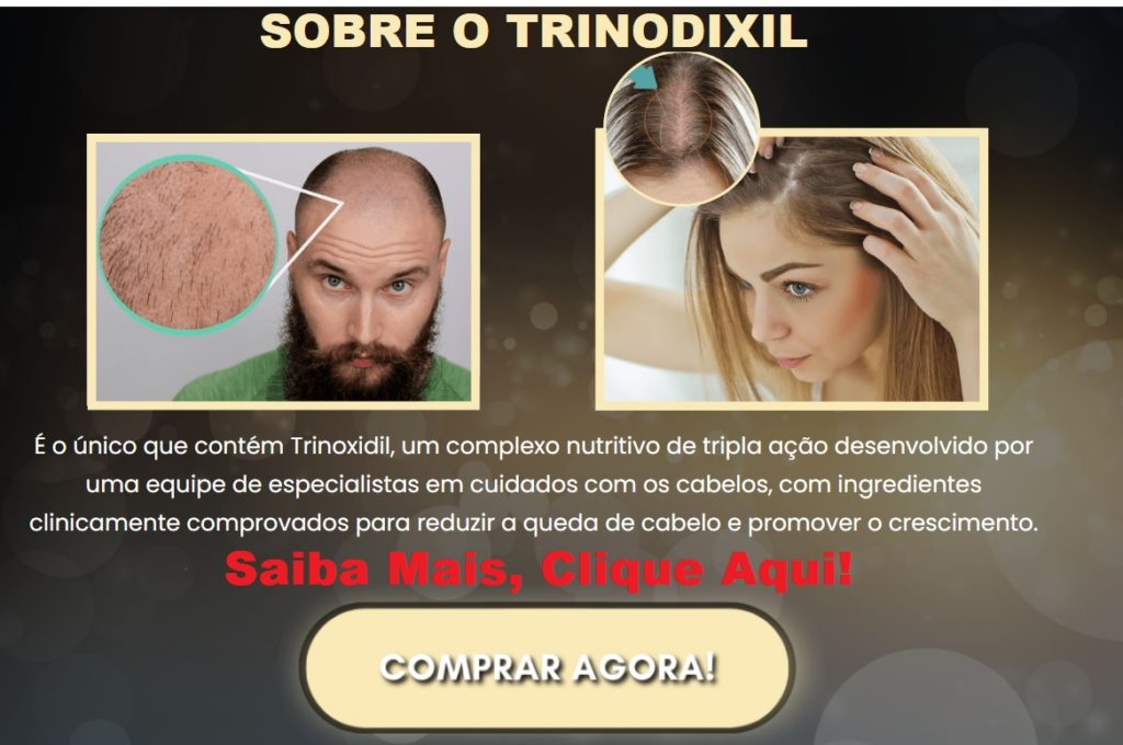 trinoxidil efeitos cabelo