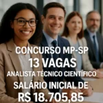 MP-SP Abre Concurso com 13 Vagas e Salário Inicial de R$ 18.705,85 concurso mp sp