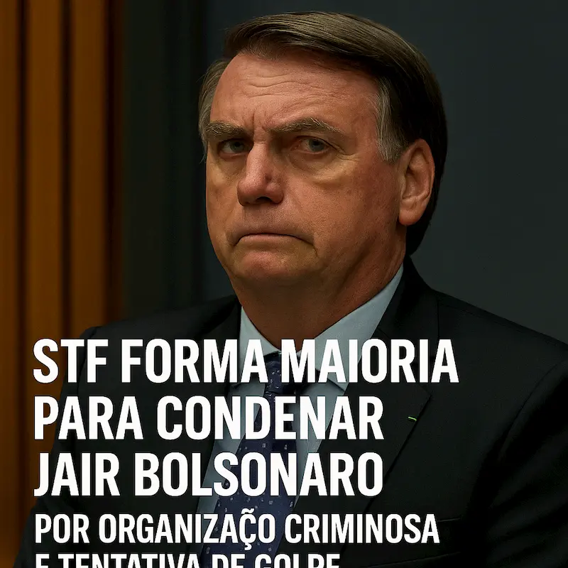 Jair Bolsonaro Condenado - STF forma maioria para condenar o Ex-presidente! Jair Bolsonaro Condenado - STF forma maioria para condenar o Ex-presidente!