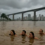 chuvas persistentes em Serra e Vitória