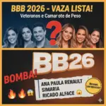 bbb26 vaza lista veteranos camarotes