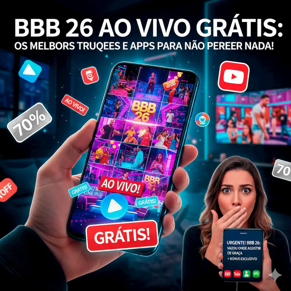 BBB 26 AO VIVO GRÁTIS: Os Melhores Sites e Apps Para Assistir Online!