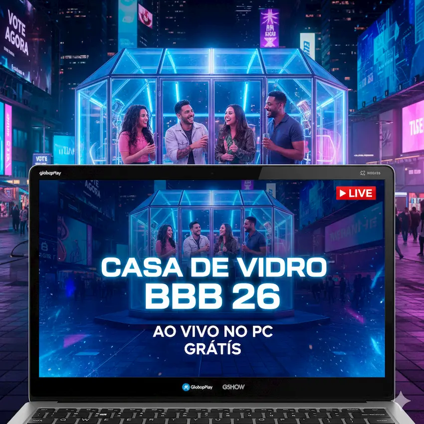 casa de vidro 2026 ao vivo