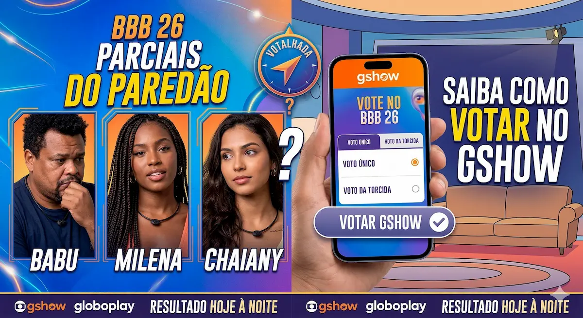 Votalhada Enquete BBB 26: Quem sai hoje? Parciais atualizadas mostram disputa pegando fogo!