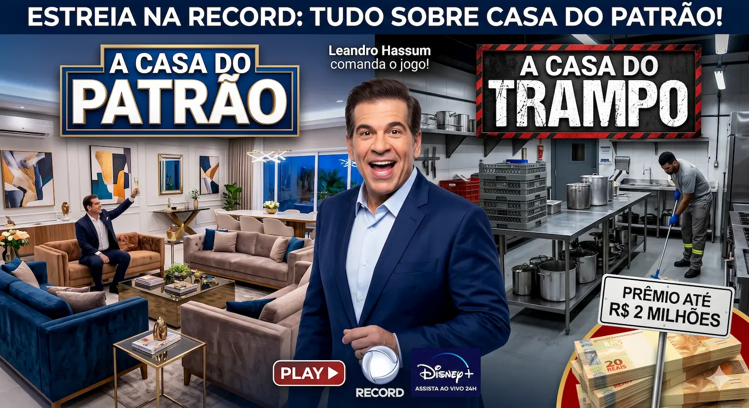 Casa do patrão estreia na Record - como assistir e como funciona!