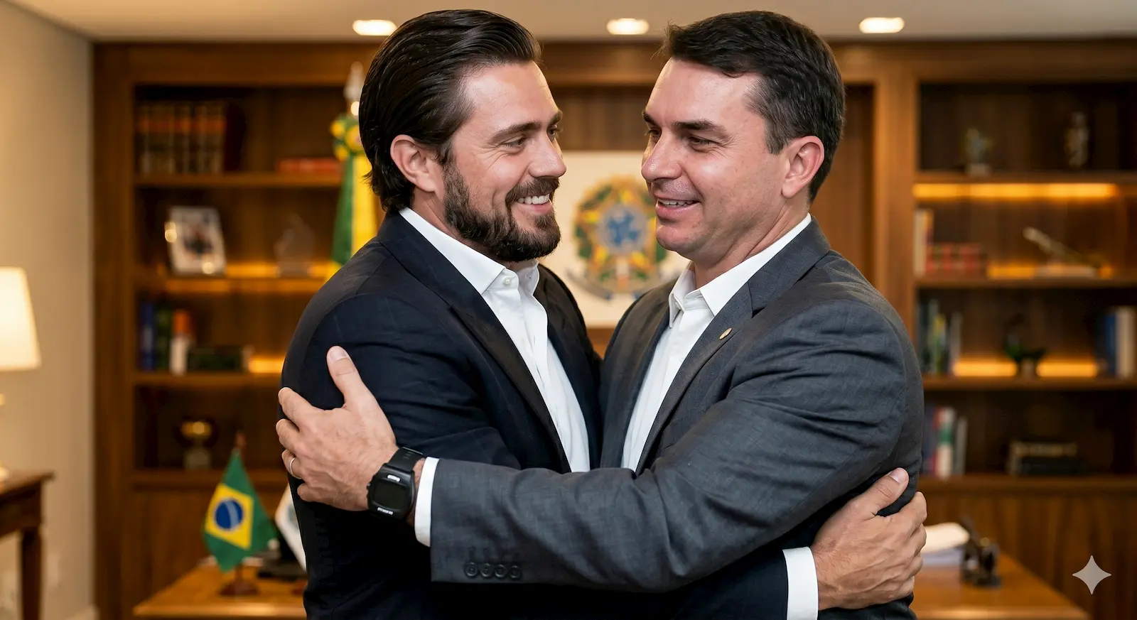 Flávio Bolsonaro admite que visitou Daniel Vorcaro