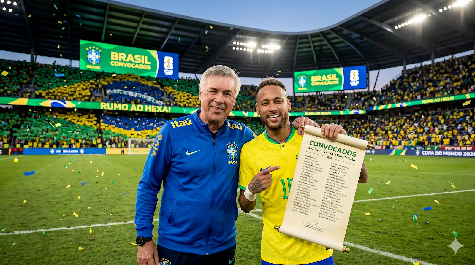 Neymar na Copa? Veja a lista de convocados de Ancelotti para a Seleção Brasileira