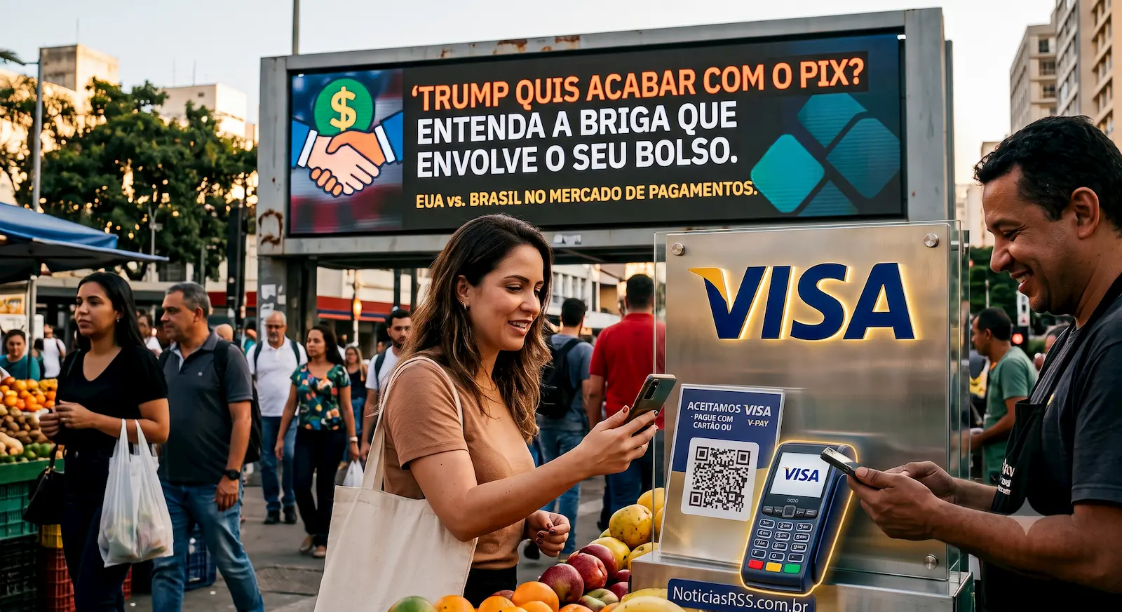 Contrariando Trump, Visa diz que PIX fez seus negócios crescerem no Brasil! Contrariando Trump, Visa diz que PIX fez seus negócios crescerem no Brasil!