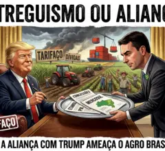 Entreguismo de Flávio a Trump