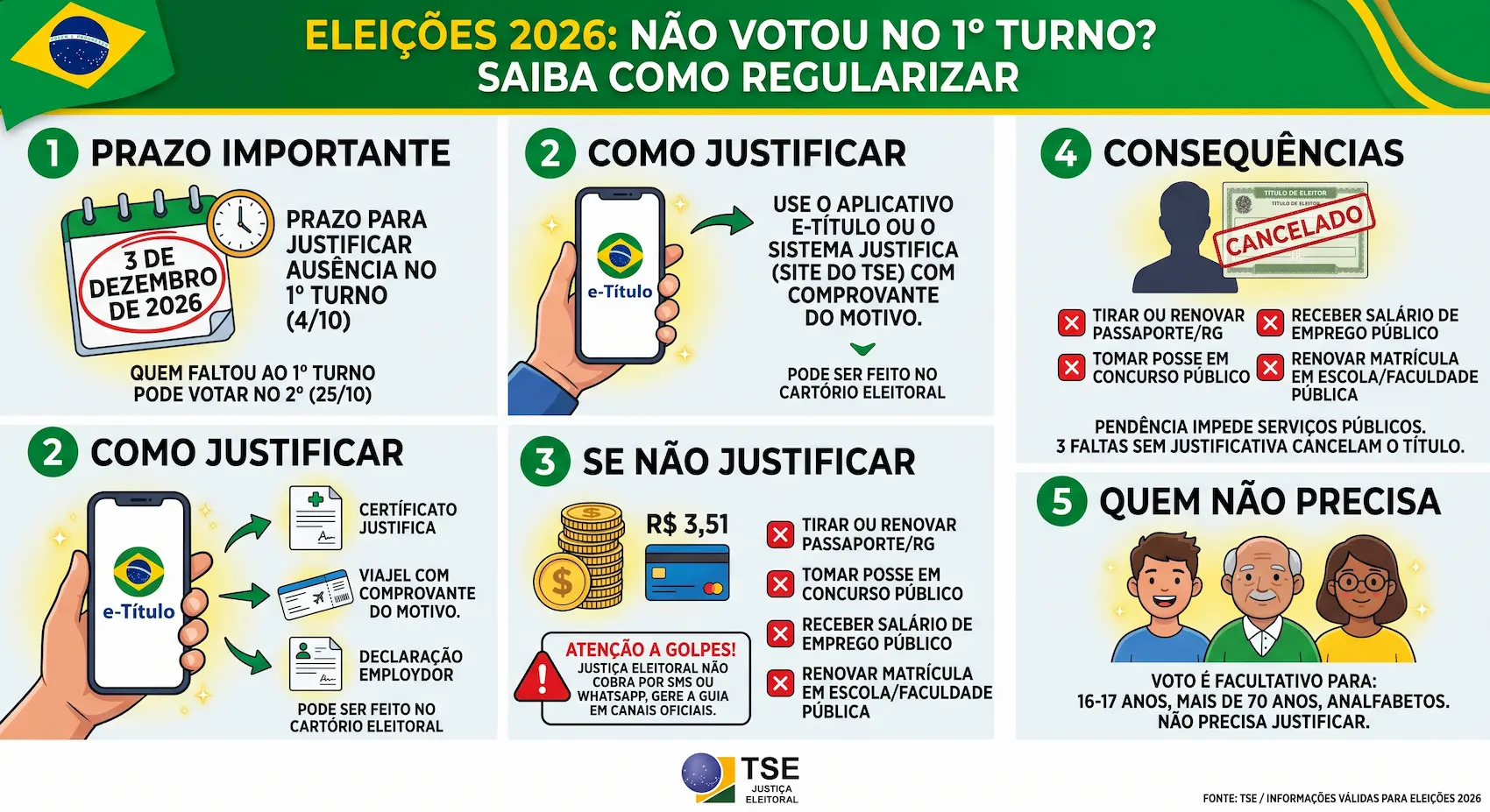 Não Votou na Eleição 2026? Multa, Prazo e Como Justificar Não Votou na Eleição 2026? Multa, Prazo e Como Justificar