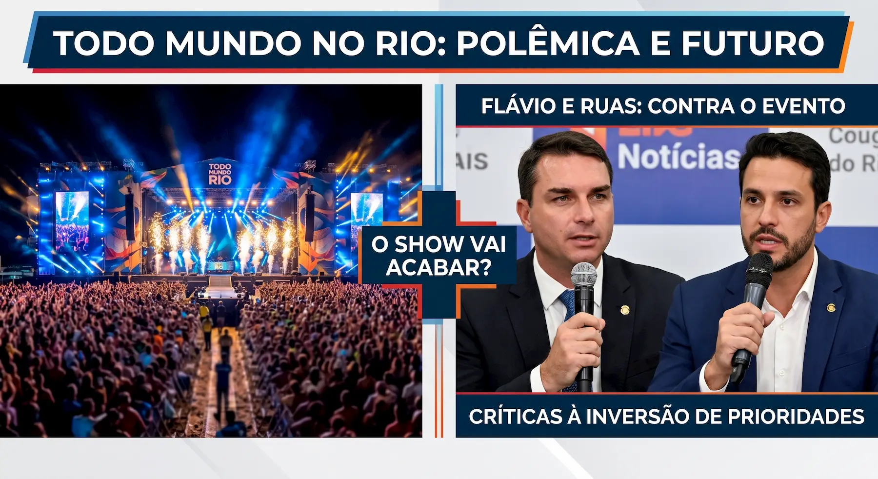 Todo mundo no Rio - Evento em Copacabana deve acabar com Flávio e Ruas!